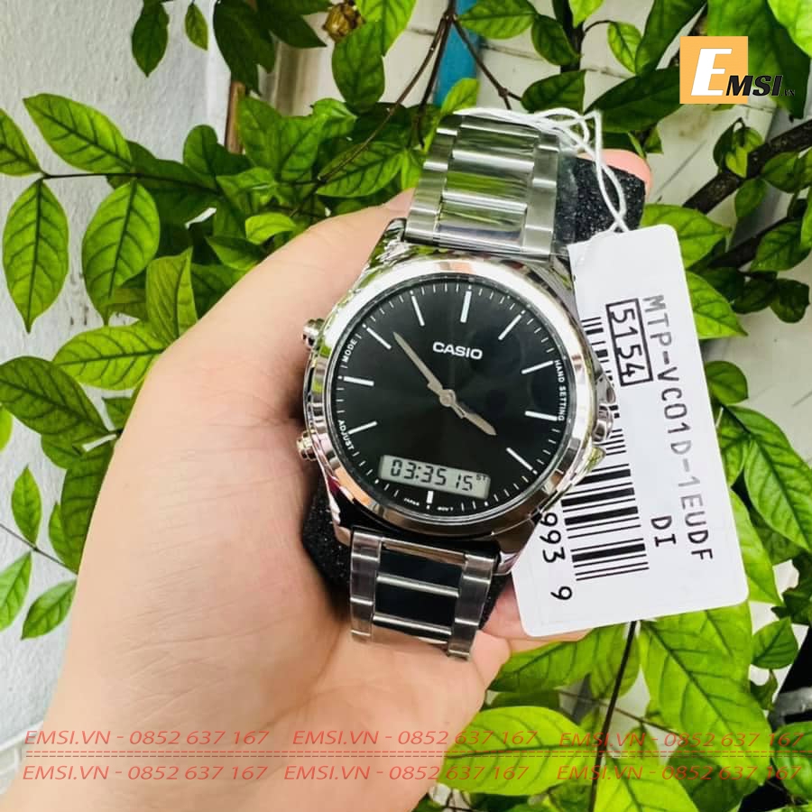 Casio MTP-VC01D-1EUDF - Đồng Hồ Nam - Pin/Quartz - Size Mặt 41.6mm - Kính Khoáng EMSI.VN