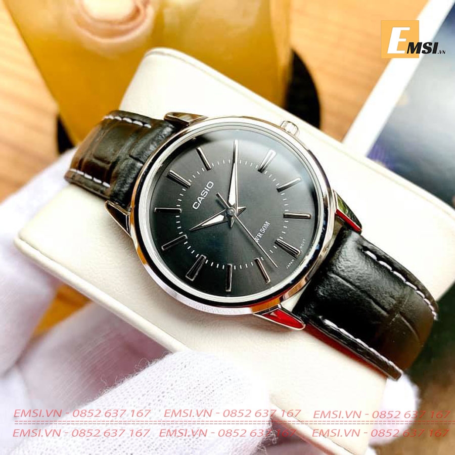 Đồng Hồ Cặp Đôi Casio MTP-1303L-1AVDF Và LTP-1303L-1AVDF - Dây Da, Size mặt Nam 40mm & 30mm EMSI.VN