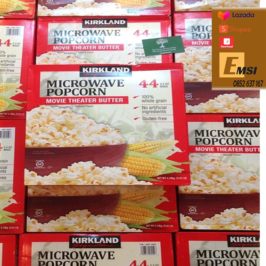 Bắp rang bơ Kirkland Signature Microwave Popcorn 4,1kg của Mỹ