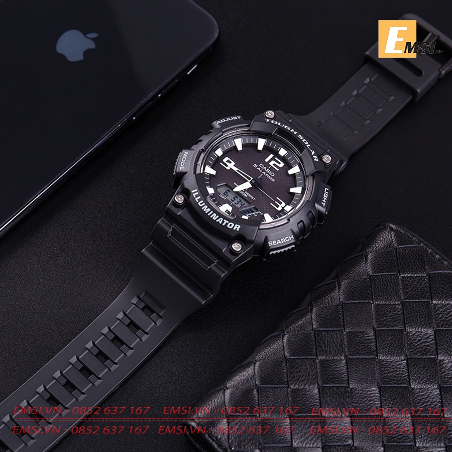 Casio AQ-S810W-1AVDF - Đồng Hồ Nam - Năng Lượng Mặt Trời - Size Mặt 46.6mm - Kính Nhựa EMSI.VN