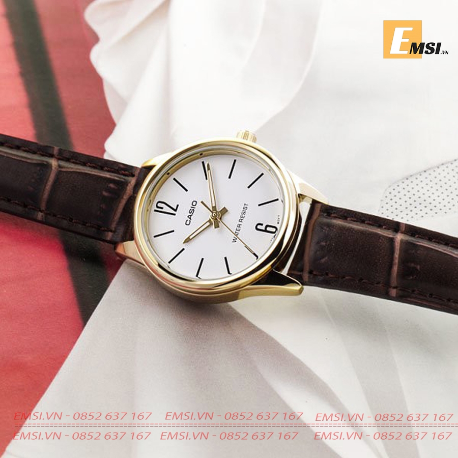 Đồng Hồ Cặp Đôi Casio MTP-V005GL-7BUDF Và LTP-V005GL-7BUDF size mặt nam 40mm, Size mặt nữ 28,5mm EMSI.VN
