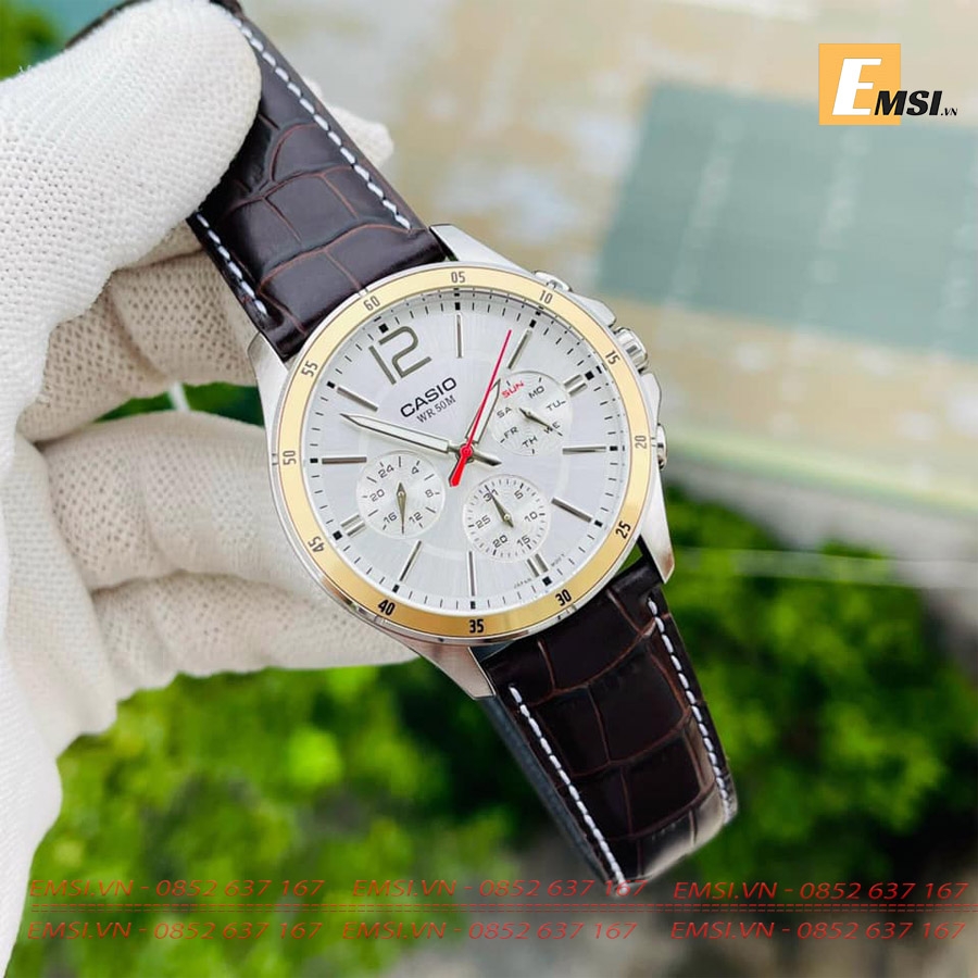 Casio MTP-1374L-7A - Đồng Hồ Nam - Pin / Quartz - Kính Khoáng - Size Mặt 43.5mm EMSI.VN