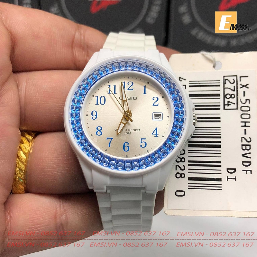 Casio LX-500H-2B - Đồng Hồ Nữ - Pin/Quartz - Size Mặt 40.5mm - Kính Nhựa EMSI.VN