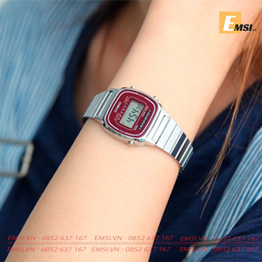Casio LA670WA-4D - Đồng Hồ Nữ - Điện Tử - Size Mặt 24.6mm - Kính Nhựa EMSI.VN