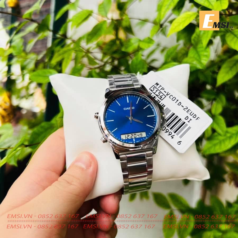 Casio MTP-VC01D-2EUDF - Đồng Hồ Nam - Pin/Quartz - Size Mặt 41.6mm - Kính Khoáng EMSI.VN