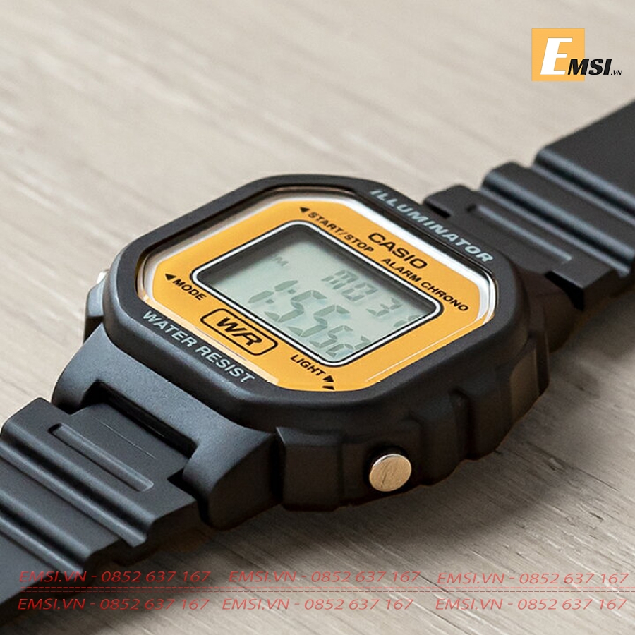 Đồng Hồ Casio Cặp Đôi W-218H-4B2VDF & LA-20WH-9ADF Size đồng hồ casio nam 43,2mm , size đồng hồ Casio nữ 30,4mm EMSI.VN