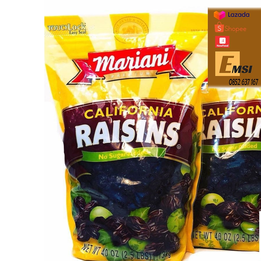 Nho khô Mariani Raisins California 1,13kg của Mỹ