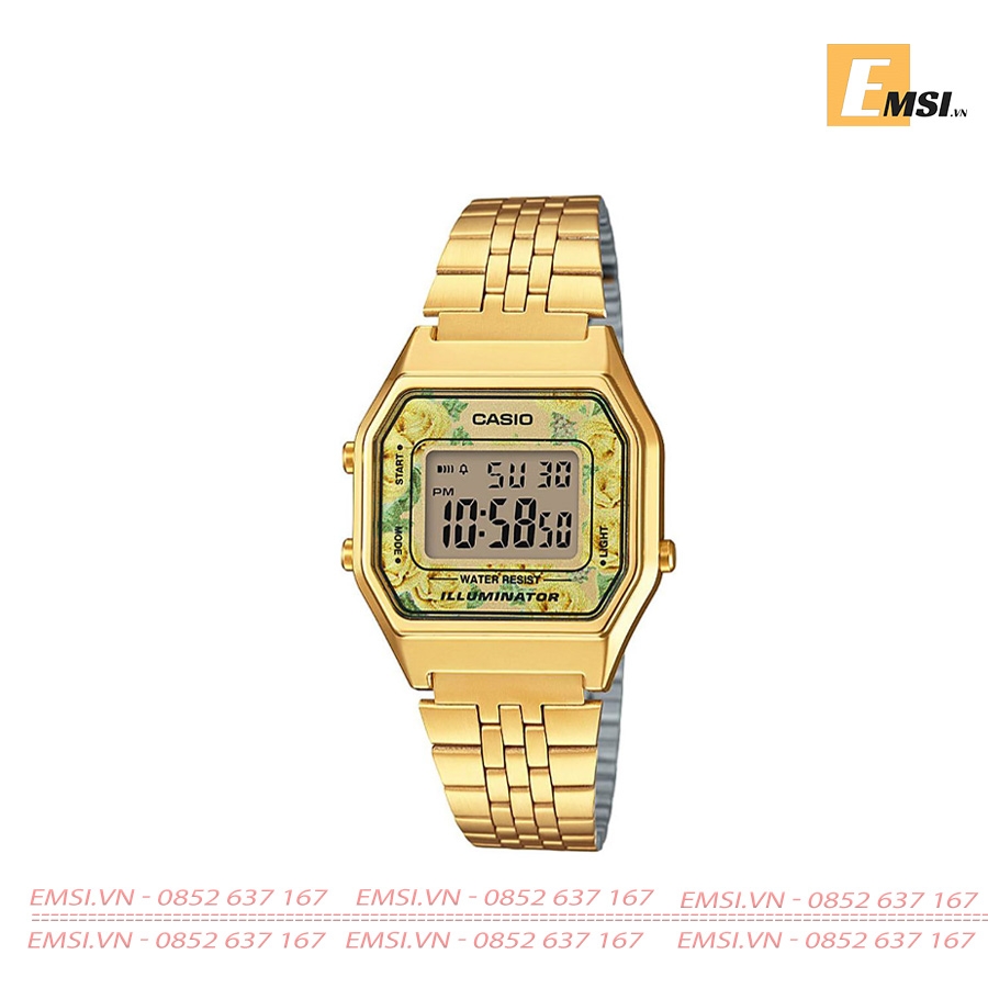 Casio LA680WGA-9C - Đồng Hồ Nữ - Điện Tử - Kính Nhựa - Size Mặt 28.5mm - Bảo Hành 5 Năm - Chính Hãng - Emsi.vn