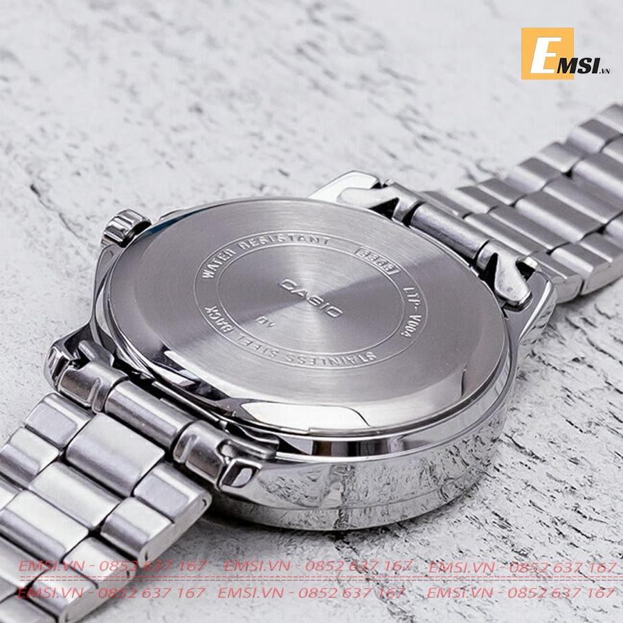 Đồng Hồ Casio Cặp Đôi MTP-V004D-7B2UDF & LTP-V004D-7B2UDF nam size 41,5mm, đồng hồ Casio nữ size 30,2mm EMSI.VN