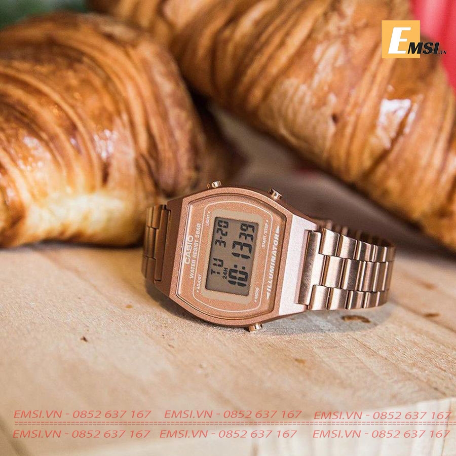 Casio B640WC-5A - Kính nhựa - Đồng hồ Unisex - Đồng hồ điện tử - Size mặt 35mm EMSI.VN