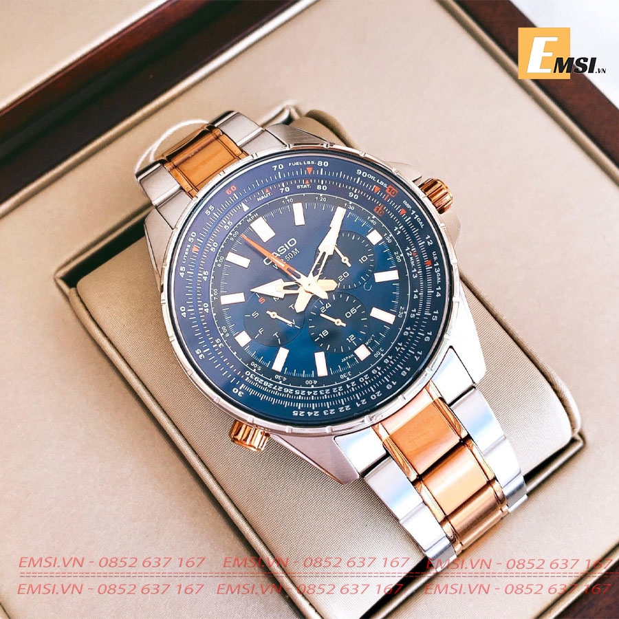 Casio MTP-SW320RG-2A - Đồng Hồ Nam - Pin/Quartz - Kính Khoáng - Size Mặt 47mm EMSI.VN