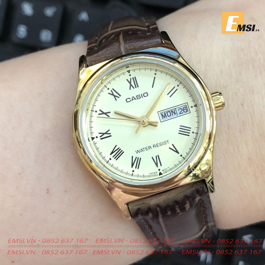 Casio LTP-V006GL-9B - Đồng Hồ Nữ - Pin/Quartz - Kính Khoáng - Size Mặt 25mm EMSI.VN