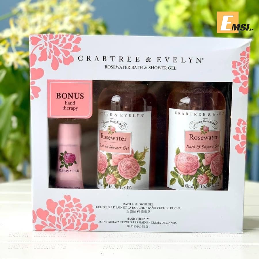 Sữa tắm cao cấp Rosewater của nhà Crabtree & Evelyn nổi tiếng thế giới