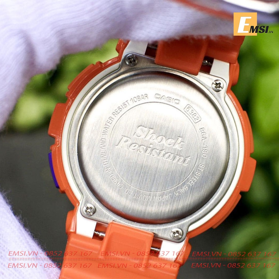 Baby-G BGA-190-4BDR - Đồng Hồ Nữ - Điện Tử - Size Mặt 44.5mm - Kính Khoáng EMSI.VN