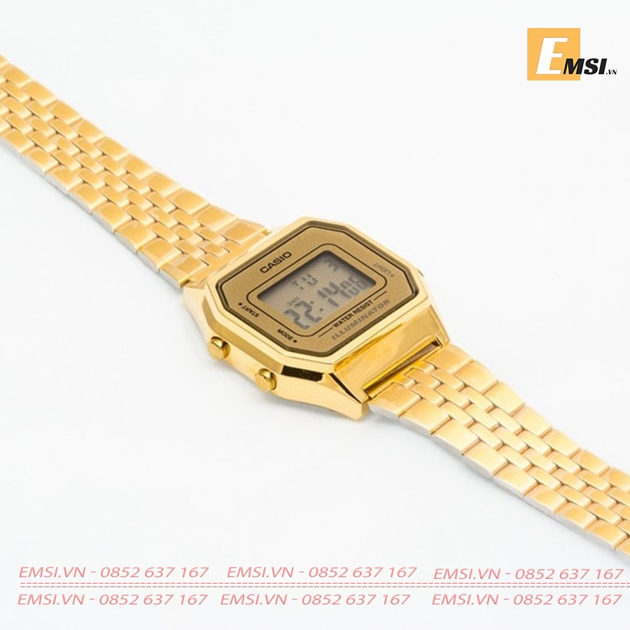 Casio LA680WGA-9D - Đồng Hồ Nữ - Điện Tử - Size Mặt 28mm - Kính Nhựa - Bảo Hành 5 Năm