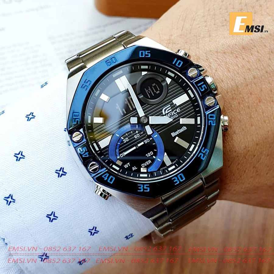 Edifice ECB-10DB-1BDF - Đồng Hồ Nam - Điện Tử - Kính Khoáng - Size Mặt 48.5mm EMSI.VN