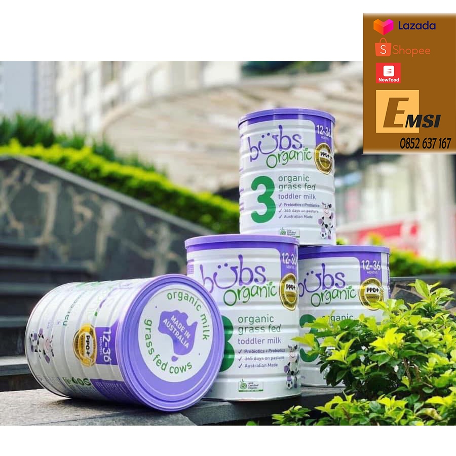 Sữa Bubs Bò Úc Đủ số 1, 2, 3 800g Nhập Khẩu Chính Hãng