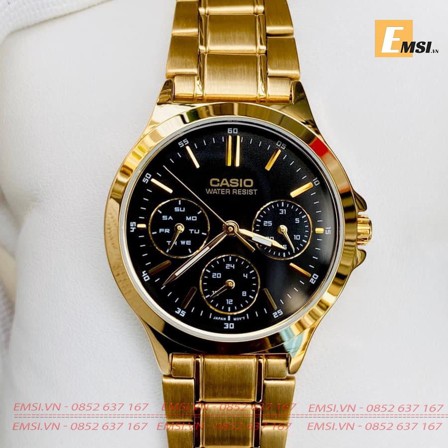 Casio LTP-V300G-1A - Đồng Hồ Nữ - Pin/Quartz - Kính Khoáng - Size Mặt 33.2mm EMSI.VN