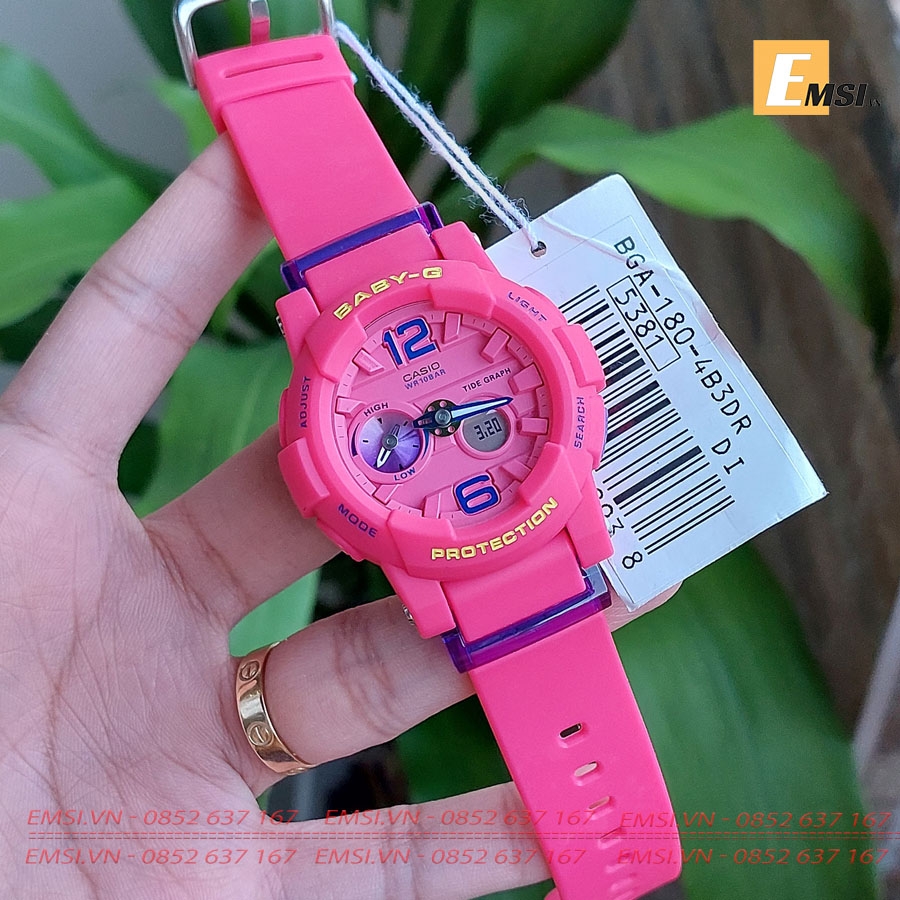 Baby-G BGA-180-4B3 - Đồng Hồ Nữ - Điện Tử - Size Mặt 44mm - Kính Khoáng EMSI.VN