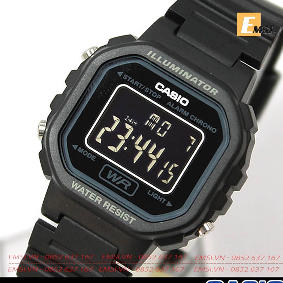 Casio LA-20WH-1BDF - Đồng Hồ Trẻ Em - Điện Tử - Kính Nhựa - Size Mặt 30.3mm EMSI.VN