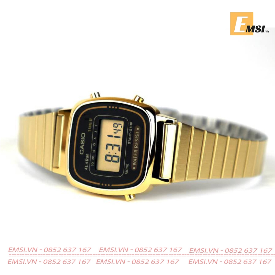 Casio LA670WGA-1D - Đồng Hồ Nữ - Điện Tử - Kính Nhựa - Size Mặt 24.6mm EMSI.VN