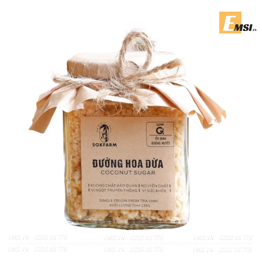 Đặc sản: Đường dừa hủ 135gr