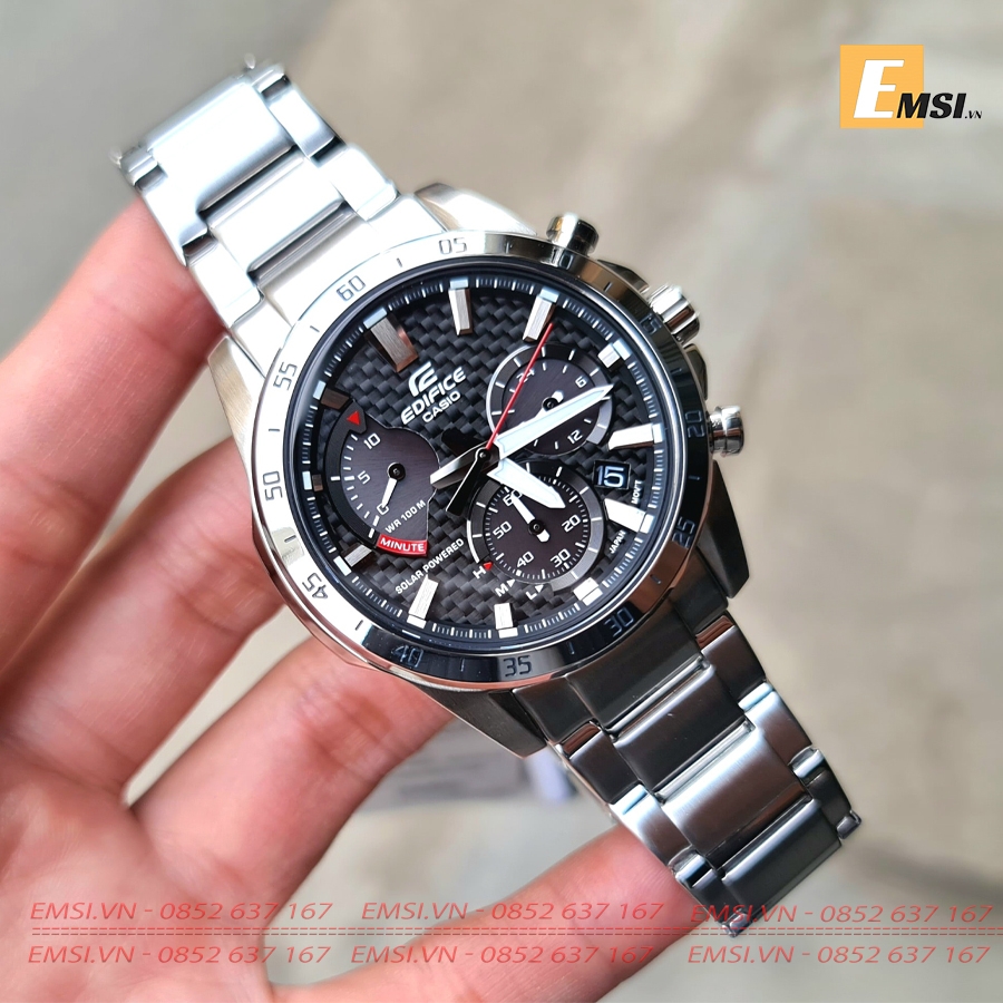 Edifice EQS-930D-1AVUDF - Đồng Hồ Nam - Năng Lượng Mặt Trời - Kính Khoáng - Size Mặt 45.4mm EMSI.VN