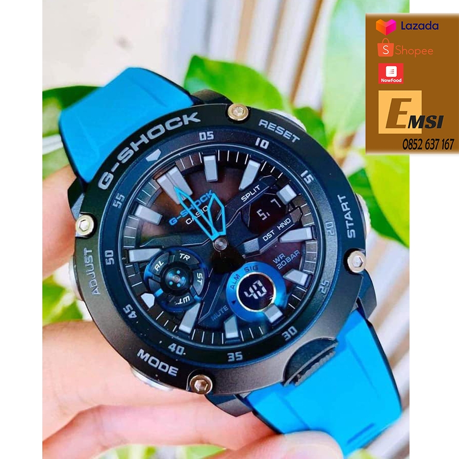 G-SHOCK GA-2000-1A2 - Đồng Hồ Nam - Điện Tử - Kính Khoáng - Size Mặt 51mm - Bảo Hành 5 Năm - Chính Hãng