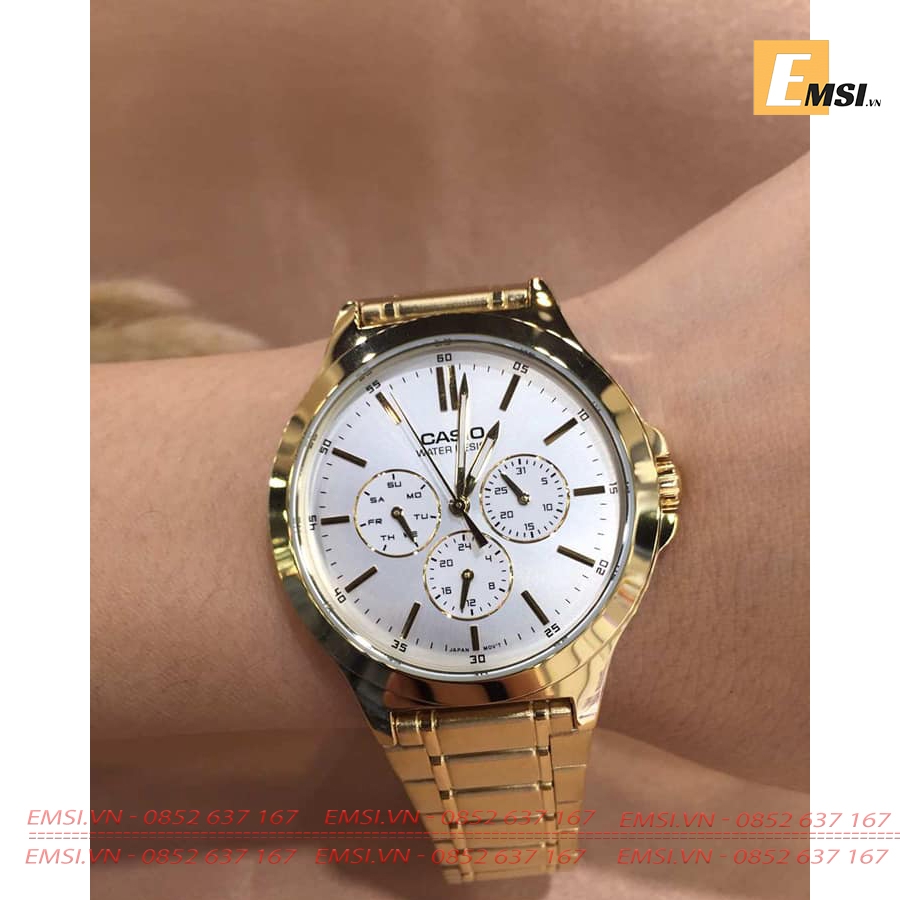 Casio LTP-V300G-7A - Đồng Hồ Nữ - Pin/Quartz - Kính Khoáng - Size Mặt 33.2mm EMSI.VN