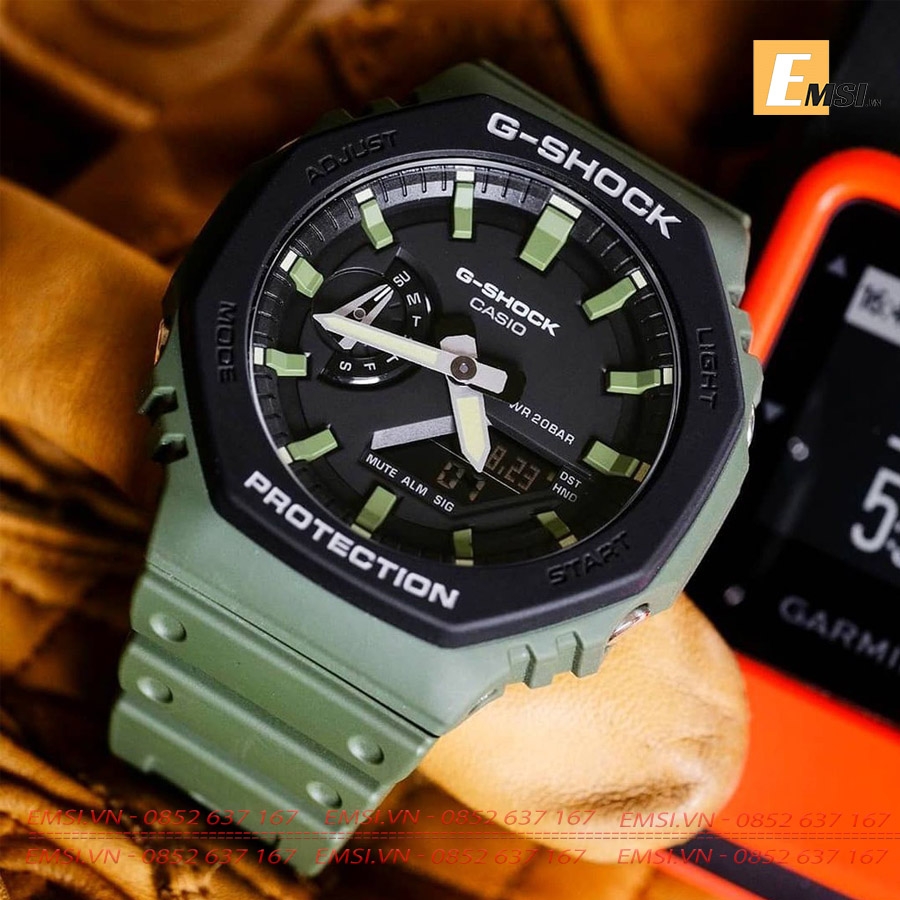 G-Shock GA-2110SU-3A - Đồng hồ nam - Điện tử - Size mặt 45.4mm - Kính khoáng EMSI.VN