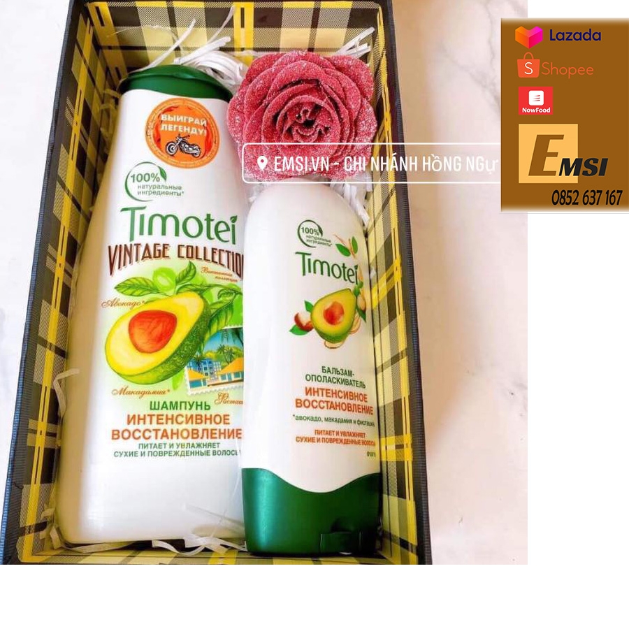 Cặp Dầu gội Timotei Phục hồi chuyên sâu- HÀNG NỘI ĐỊA NGA