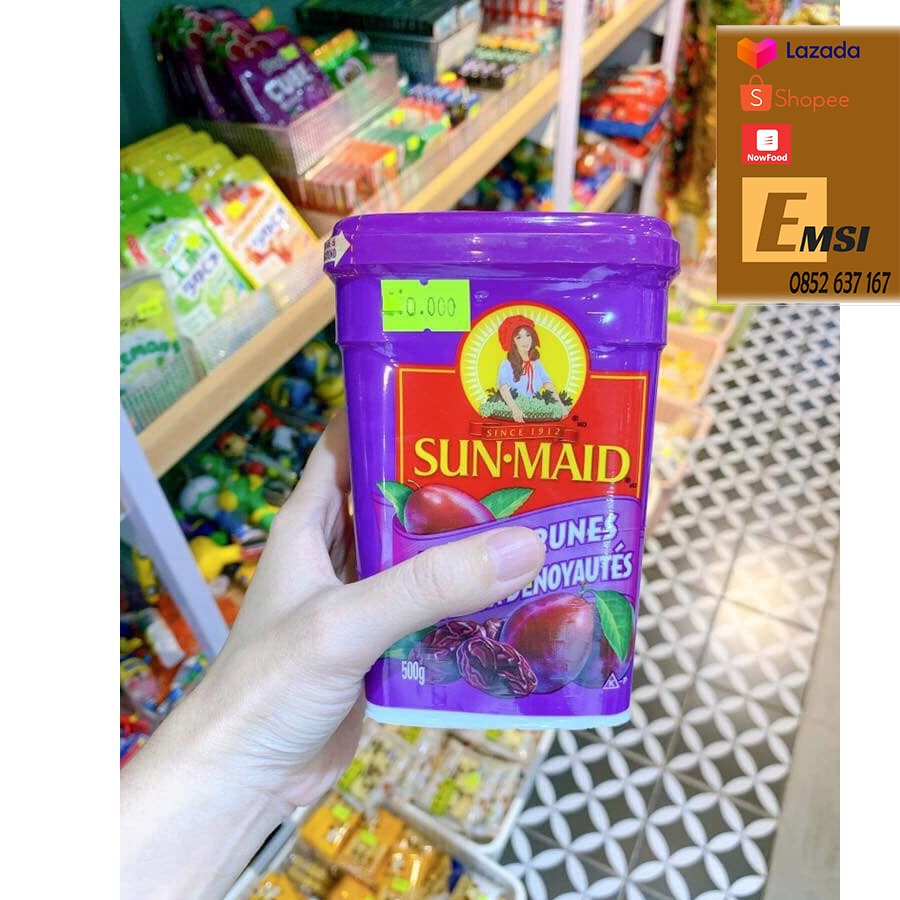 Mận Sấy Khô Sun - Maid Hộp 500g của Mỹ