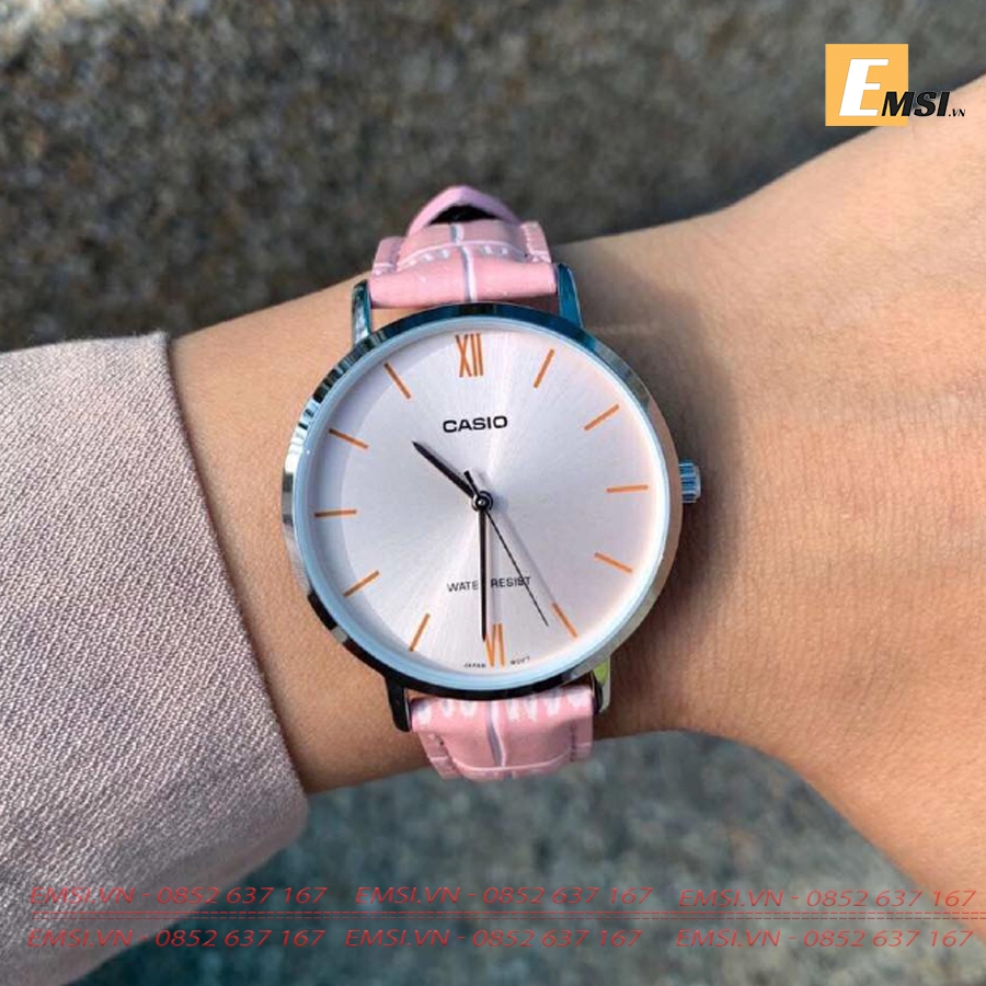 Đồng Hồ Casio Cặp Đôi MTP-VT01L-7B1UDF & LTP-VT01L-4BUDF Size nữ 34mm, Size nam 40mm EMSI.VN
