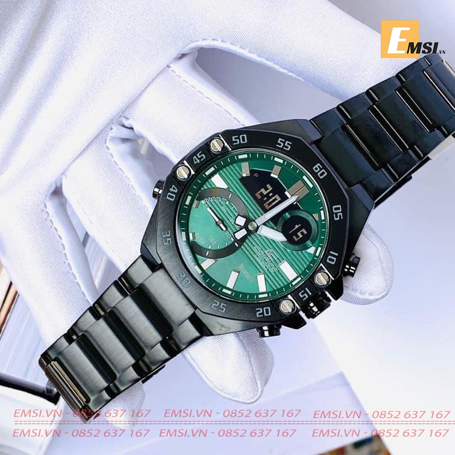 Edifice ECB-10DC-3ADF - Đồng hồ nam - Đồng hồ điện tử - Size mặt 48.5mm - Kính khoáng EMSI.VN