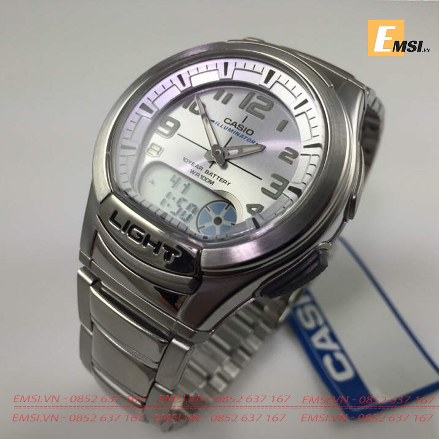 Casio AQ-180WD-7BV - Đồng Hồ Nam - Pin/Quartz - Size Mặt 41mm - Kính Khoáng EMSI.VN