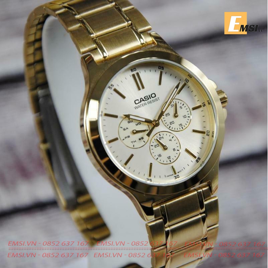 Casio MTP-V300G-7A - Đồng hồ nam - Pin / Quartz - Size mặt 40mm - Kính khoáng EMSI.VN