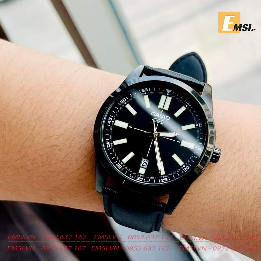 Casio MTP-VD02BL-1E - Đồng Hồ Nam - Pin / Quartz - Kính Khoáng - Size Mặt 41mm EMSI.VN