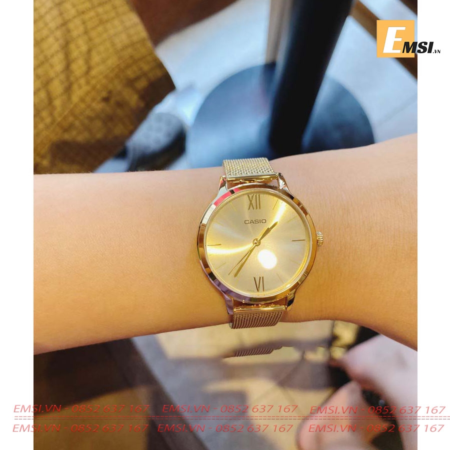 Casio LTP-E157MG-9ADF - Đồng hồ nữ - Đồng hồ Quartz - Kính khoáng - Size mặt 32mm EMSI.VN