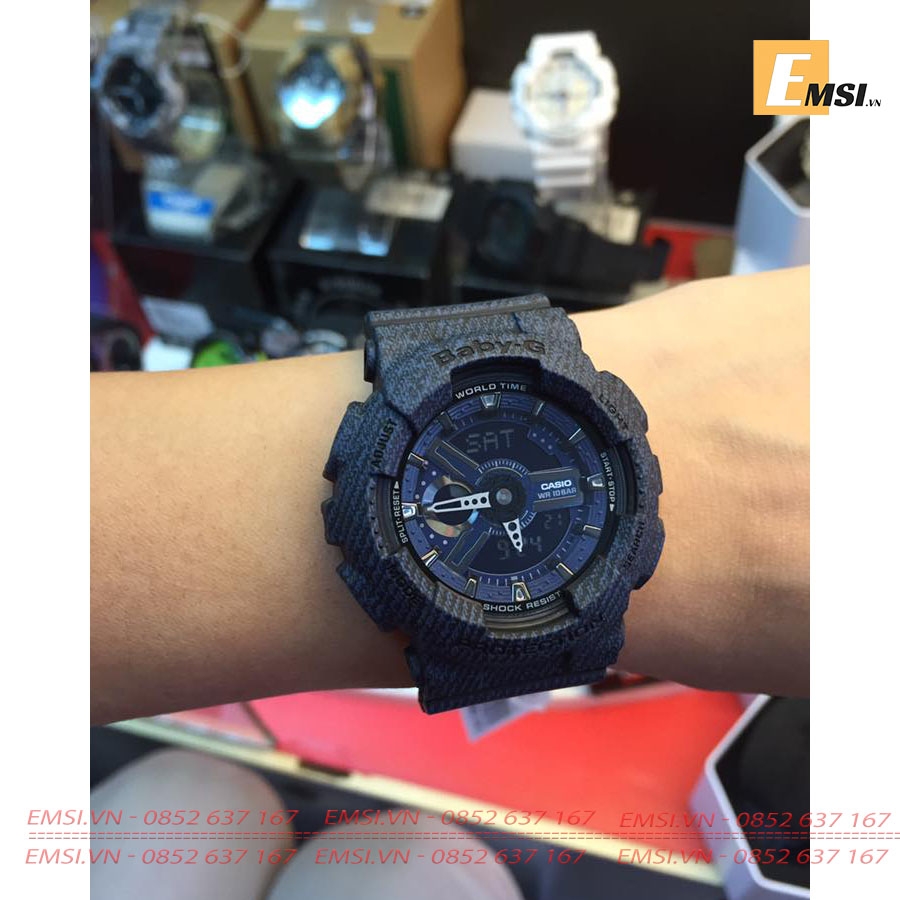 Casio Baby-G BA-110DC-2A1DR - Đồng Hồ Nữ - Điện Tử - Size Mặt 43.5mm - Kính Khoáng EMSI.VN