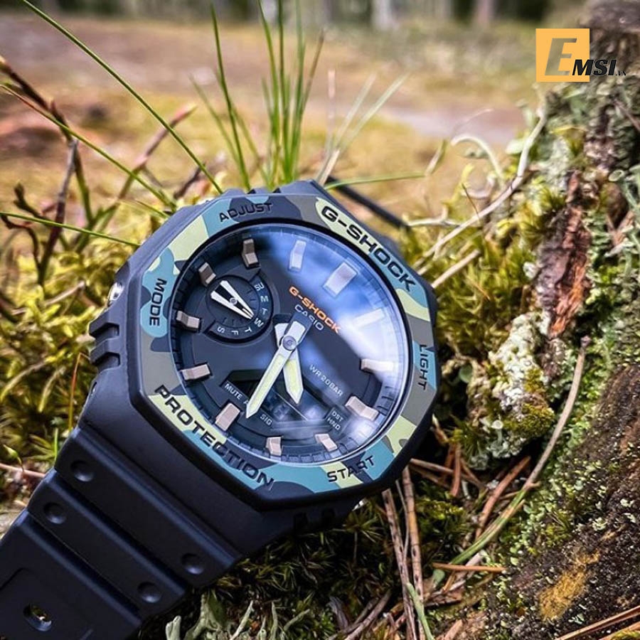 G-Shock GA-2100SU-1A - Đồng Hồ Nam - Điện Tử - Kính Khoáng - Size Mặt 45.4mm - Bảo Hành 5 Năm - Chính Hãng - Emsi.vn