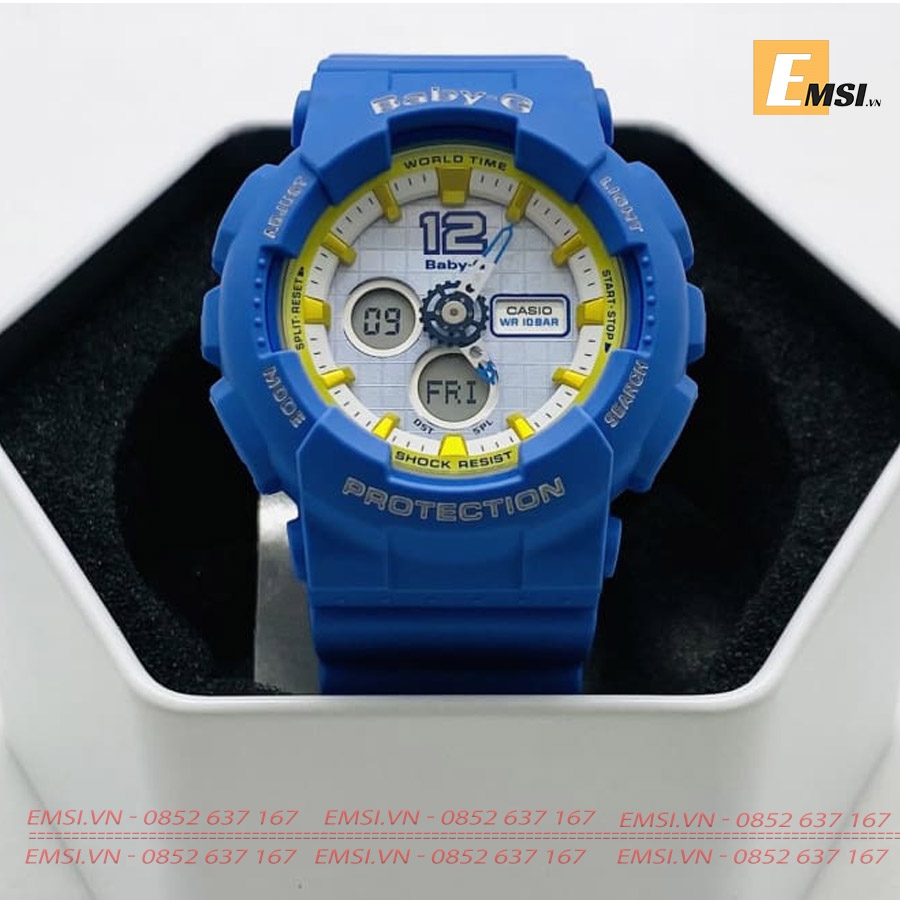 Baby-G BA-120-2B - Đồng Hồ Nữ - Điện Tử - Kính Khoáng - Size Mặt 43.5mm EMSI.VN