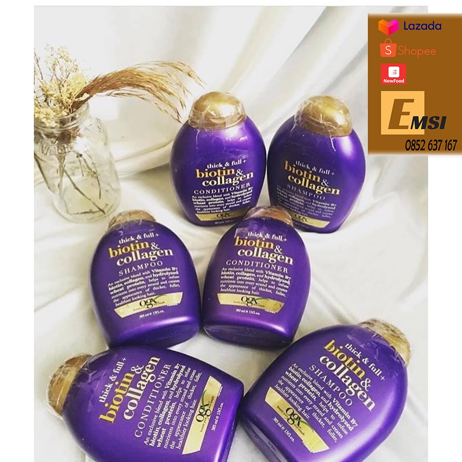 OGX Dầu Gội Biotin & Collagen 385ml