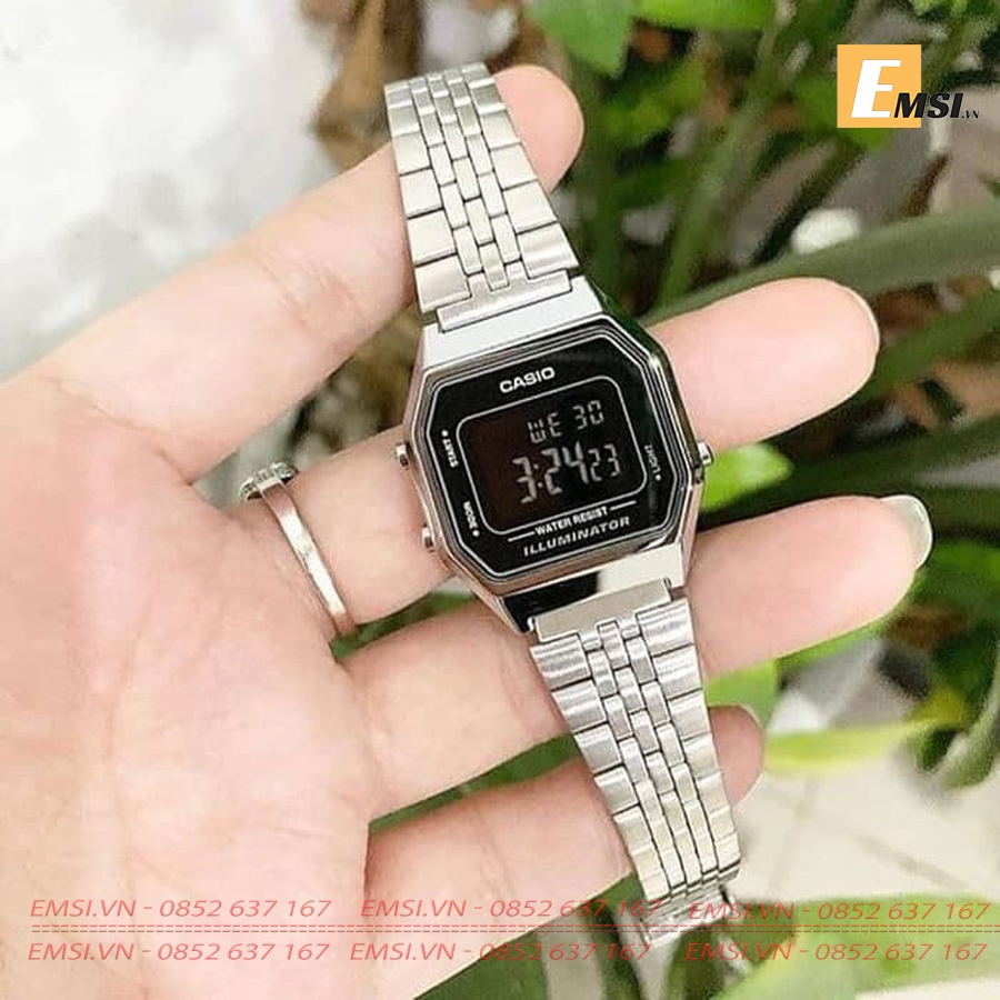Casio LA680WA-1D - Kính nhựa - Đồng hồ nữ - Đồng hồ điện tử - Size mặt 28.5mm EMSI.VN