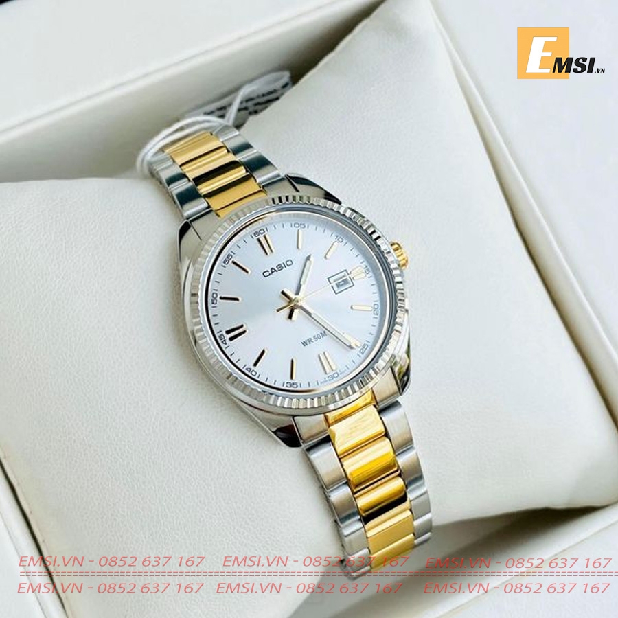 Đồng Hồ Cặp Đôi Casio MTP-1302SG-7AVDF & LTP-1302SG-7AVDF Size mặt 38.5mm & 30.2mm EMSI.VN