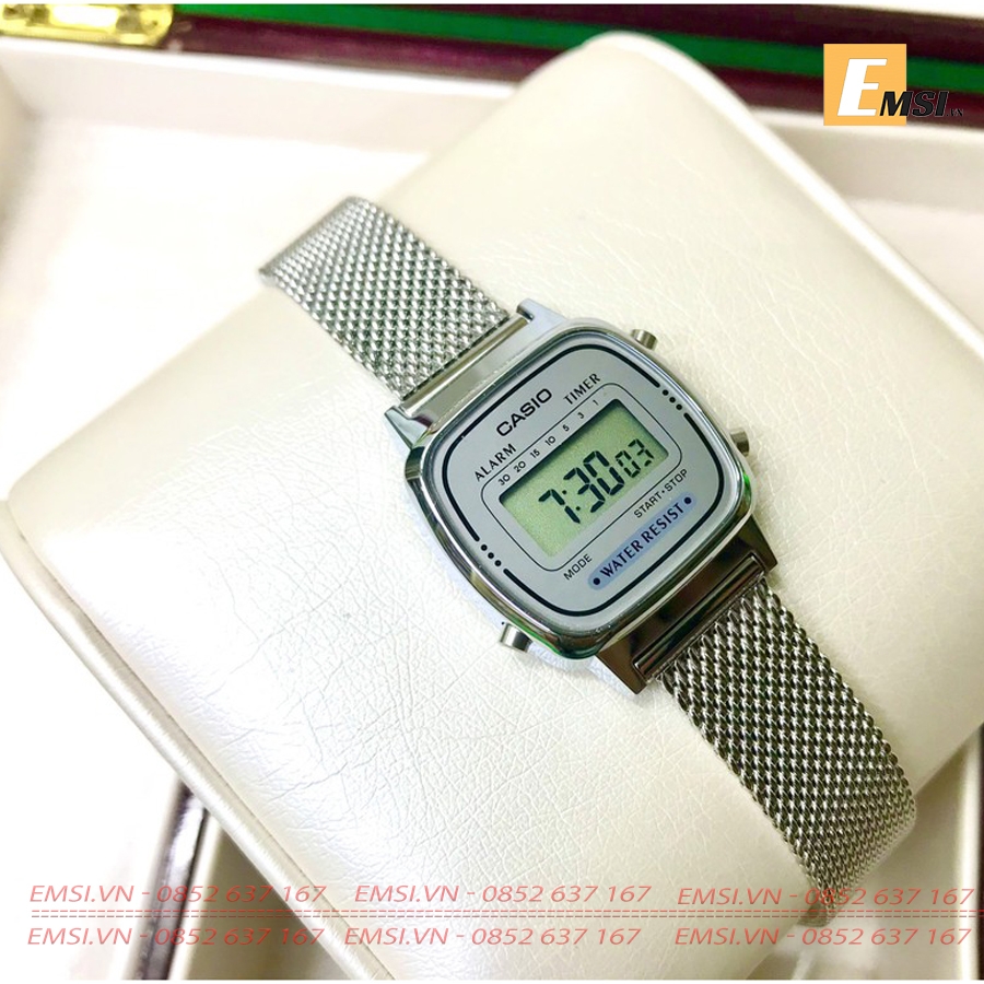 Casio LA670WEM-7D - Đồng Hồ Nữ - Điện Tử - Kính Nhựa - Size Mặt 24.6mm EMSI.VN