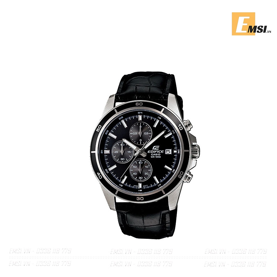 EFR-526L-1AVUDF | Đồng Hồ Casio | Đồng Hồ 43.8mm - Edifice | Nam | Dây Da - Chính Hãng