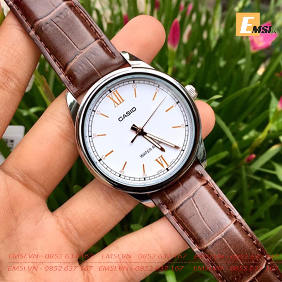 Đồng Hồ Casio Cặp Đôi MTP-V005L-7B5UDF & LTP-V005L-7B3UDF EMSI.VN Size mặt 40mm & 28,2 mm EMSI.VN