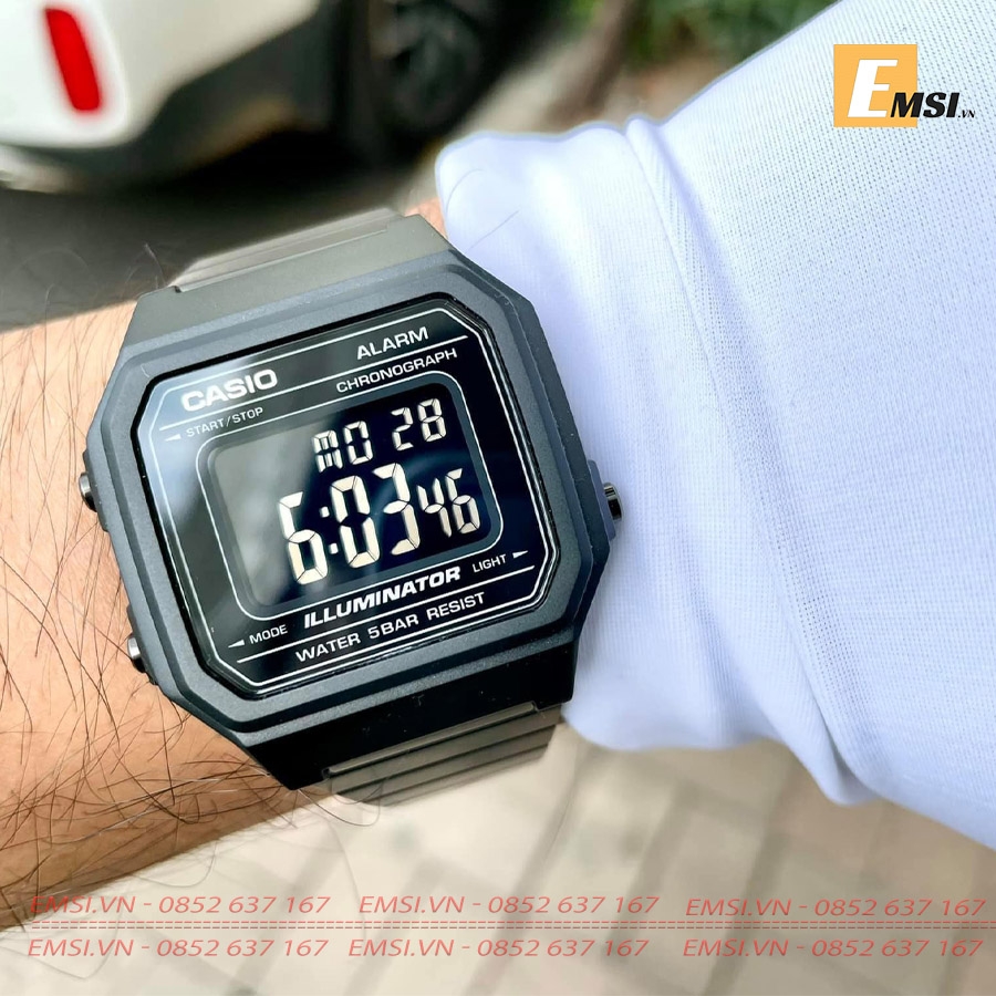Casio B650WB-1B - Kính nhựa - Đồng hồ nam - Đồng hồ điện tử - Size mặt 41mm EMSI.VN