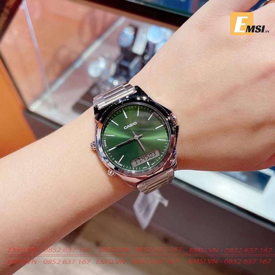 Casio MTP-VC01D-3EUDF - Đồng Hồ Nam - Pin/Quartz - Size Mặt 41.6mm - Kính Khoáng EMSI.VN