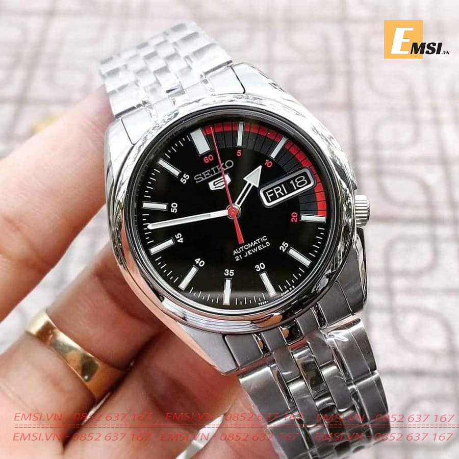 Seiko SNK375K1 - Đồng Hồ Nam - Máy Cơ / Automatic - Size Mặt 37mm - Hardlex Crystal EMSI.VN